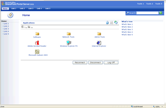 Citrix Web Interface with a Microsoft SharePoint look and feel